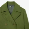 Cappotto lungo in lana fiammata da passerella Cappotto lungo in lana fiammata da passerella