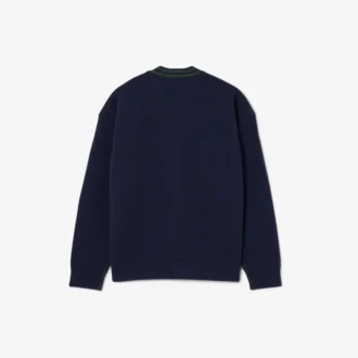 Cardigan da bambino in cotone e lana con scollo a V