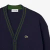 Cardigan da bambino in cotone e lana con scollo a V Cardigan da bambino in cotone e lana con scollo a V