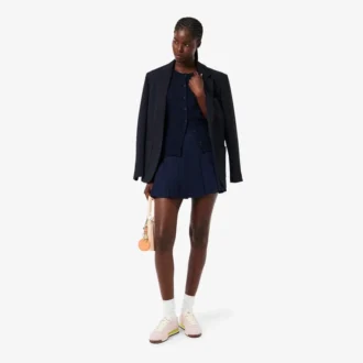 Cardigan da donna in maglia a coste di lana merino