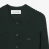 Cardigan da donna in maglia a coste di lana merino Cardigan da donna in maglia a coste di lana merino