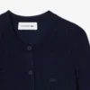 Cardigan da donna in maglia a coste di lana merino Cardigan da donna in maglia a coste di lana merino