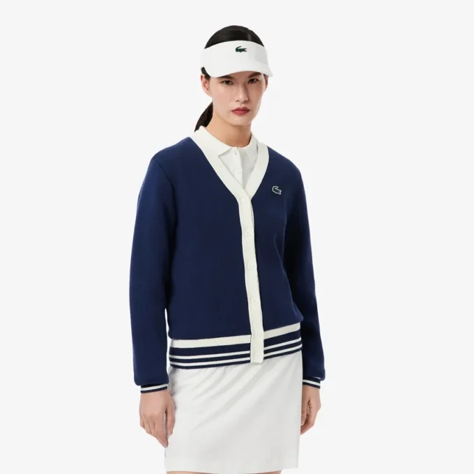 Cardigan da golf elasticizzato da donna Cardigan da golf elasticizzato da donna