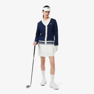 Cardigan da golf elasticizzato da donna