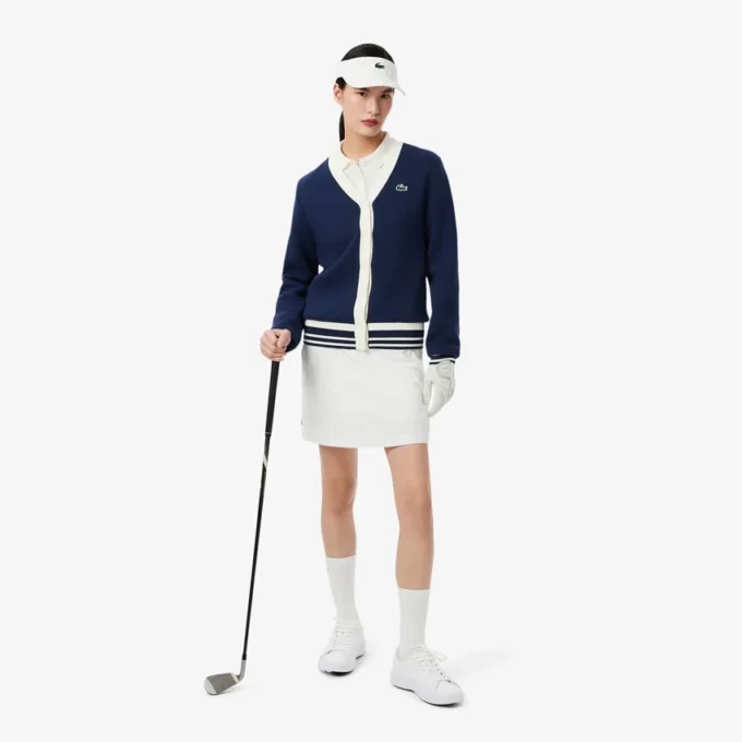 Cardigan da golf elasticizzato da donna Cardigan da golf elasticizzato da donna