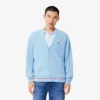 Cardigan da uomo in cotone con dettagli a righe e vestibilità comoda Cardigan da uomo in cotone con dettagli a righe e vestibilità comoda