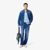 Cardigan da uomo in cotone con dettagli a righe e vestibilità comoda Cardigan da uomo in cotone con dettagli a righe e vestibilità comoda
