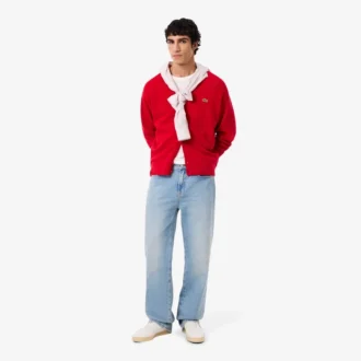 Cardigan da uomo in lana dalla vestibilità comoda