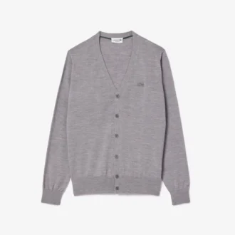 Cardigan da uomo in lana merino