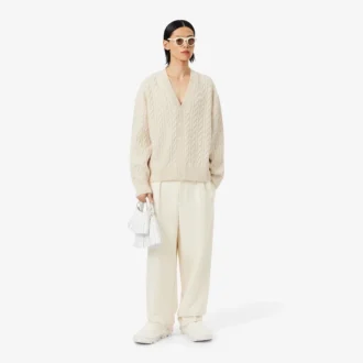 Cardigan in maglia a trecce di cashmere Runway