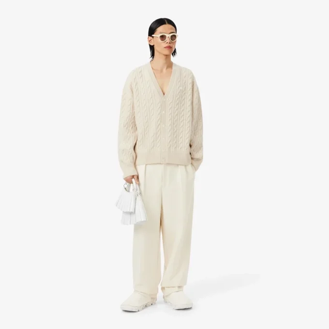 Cardigan in maglia a trecce di cashmere Runway Cardigan in maglia a trecce di cashmere Runway
