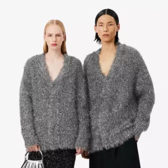 Cardigan in maglia lurex Runway