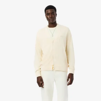 Cardigan in misto cotone a coste