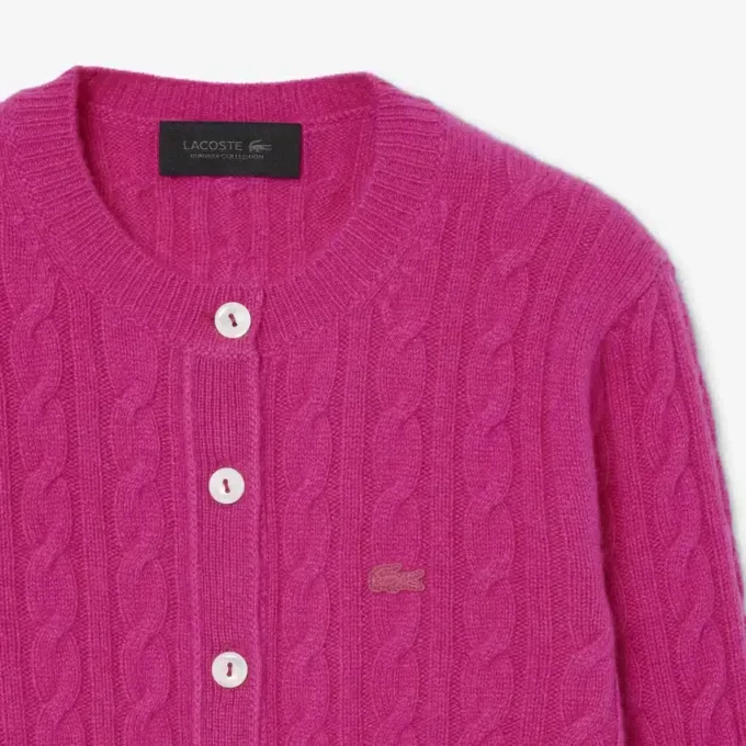 Cardigan Runway in cashmere a trecce Cardigan Runway in cashmere a trecce