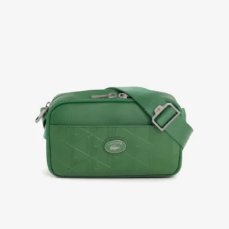 Cartella verticale in pelle con monogramma