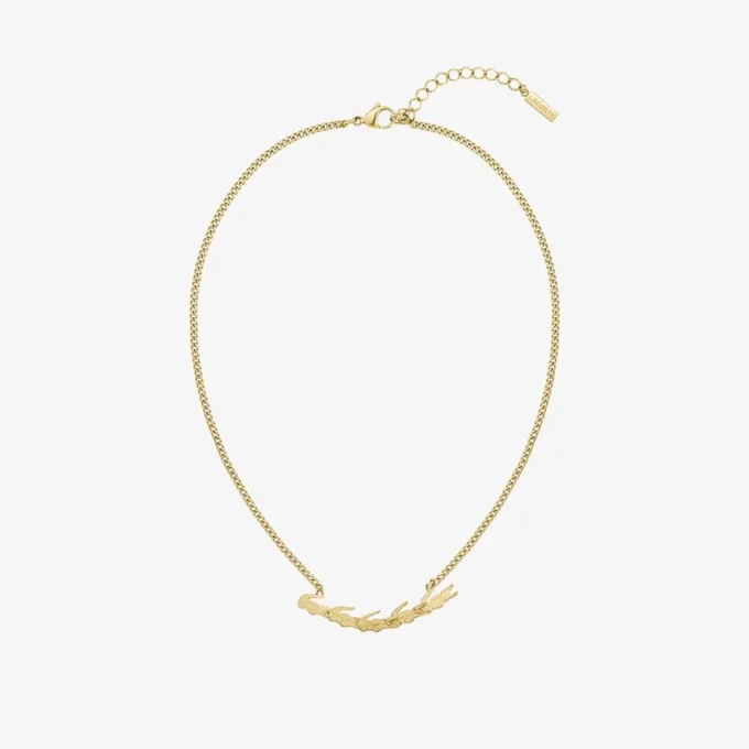 Collana multipla con coccodrillo