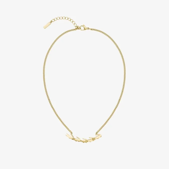 Collana multipla con coccodrillo
