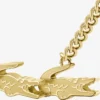 Collana multipla con coccodrillo