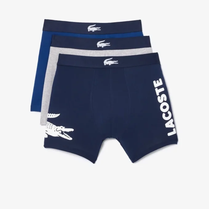 Confezione da 3 Boxer da uomo con coccodrillo in vita Confezione da 3 Boxer da uomo con coccodrillo in vita