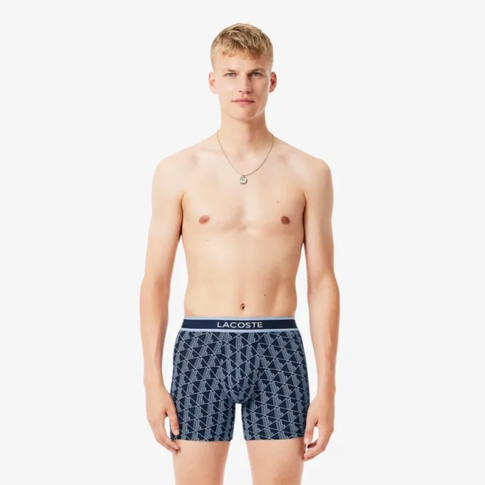 Confezione da 3 Boxer da uomo con stampa Monogram Confezione da 3 Boxer da uomo con stampa Monogram