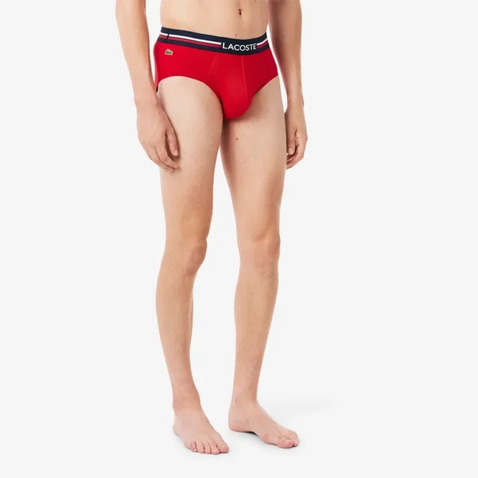 Confezione da 3 slip da uomo in cotone con logo in vita