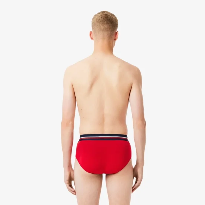 Confezione da 3 slip da uomo in cotone con logo in vita