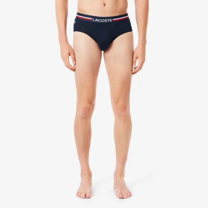 Confezione da 3 slip da uomo in cotone con logo in vita