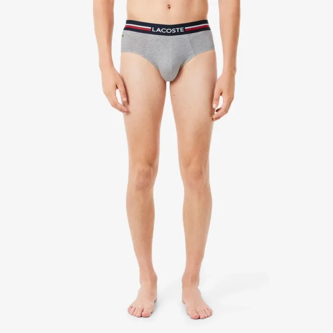 Confezione da 3 slip da uomo in cotone con logo in vita