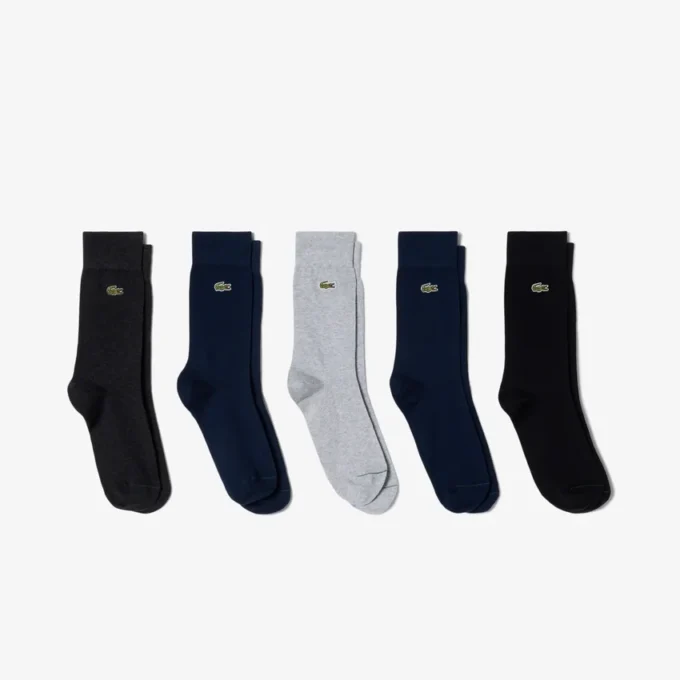 Confezione da 5 paia di calze in cotone unisex Confezione da 5 paia di calze in cotone unisex