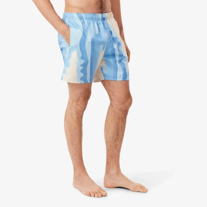 Costume da bagno a righe a vita media Costume da bagno a righe a vita media