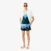 Costume da bagno corto da uomo con stampa paesaggistica Costume da bagno corto da uomo con stampa paesaggistica