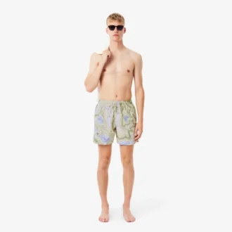 Costume da bagno da uomo a vita media con stampa