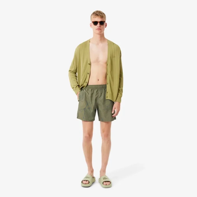 Costume da bagno da uomo a vita media con stampa