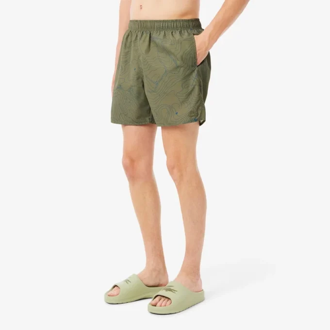 Costume da bagno da uomo a vita media con stampa