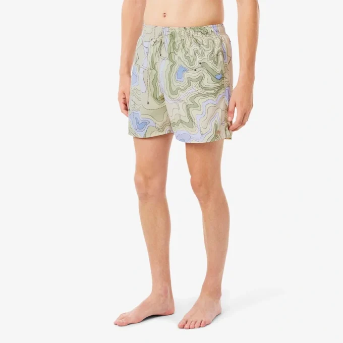 Costume da bagno da uomo a vita media con stampa