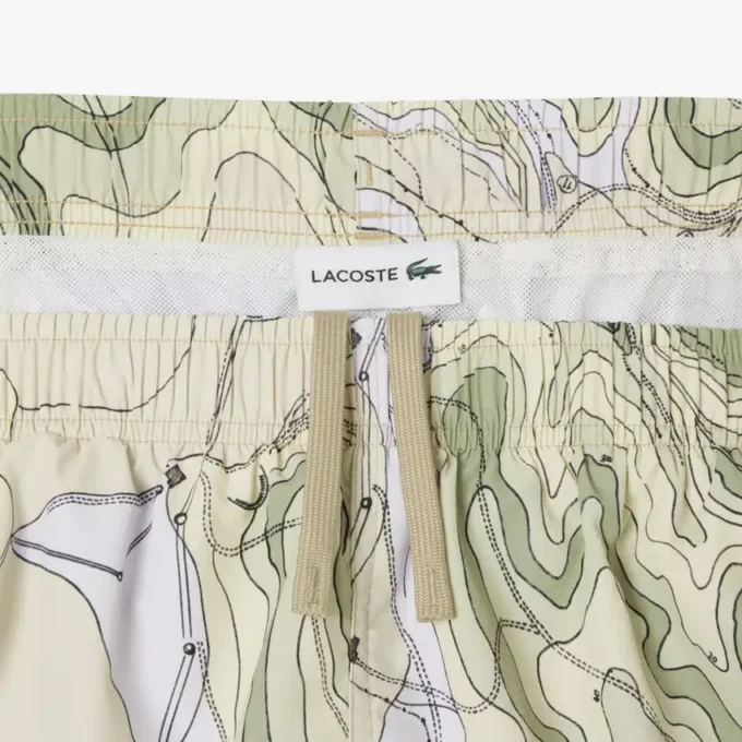 Costume da bagno da uomo a vita media con stampa