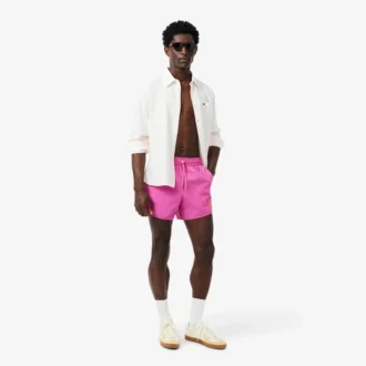 Costume da bagno da uomo con dettaglio badge