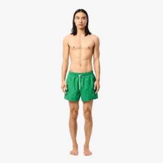Costume da bagno da uomo con stampa coccodrillo