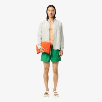 Costume da bagno da uomo con stampa coccodrillo
