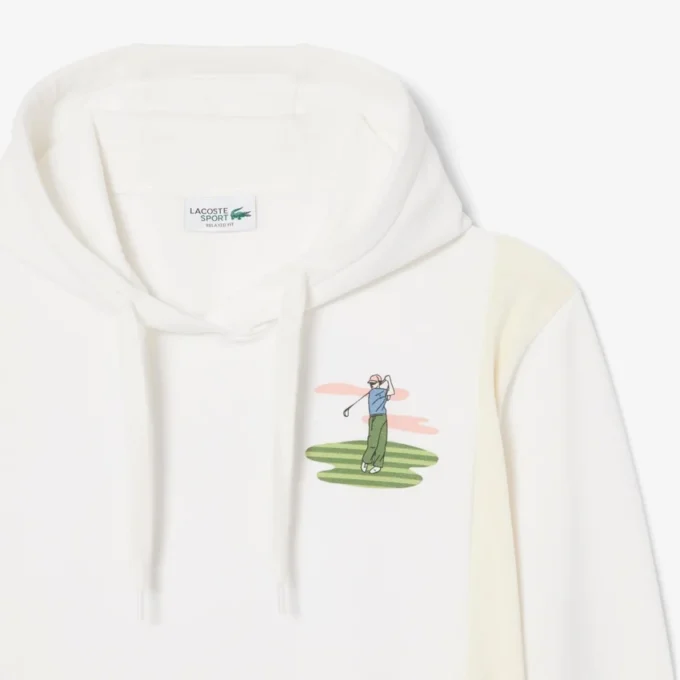 Felpa con cappuccio con stampa da golf Felpa con cappuccio con stampa da golf