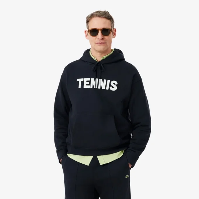 Felpa con cappuccio con stampa Tennis Felpa con cappuccio con stampa Tennis