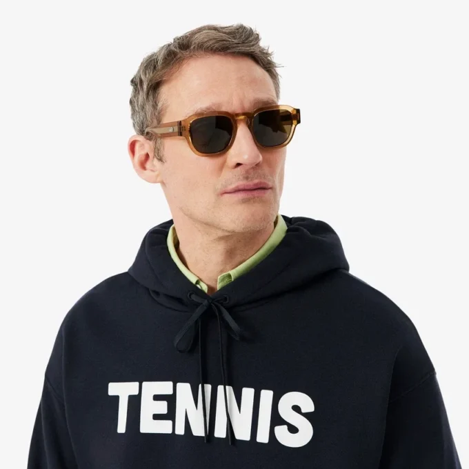 Felpa con cappuccio con stampa Tennis Felpa con cappuccio con stampa Tennis
