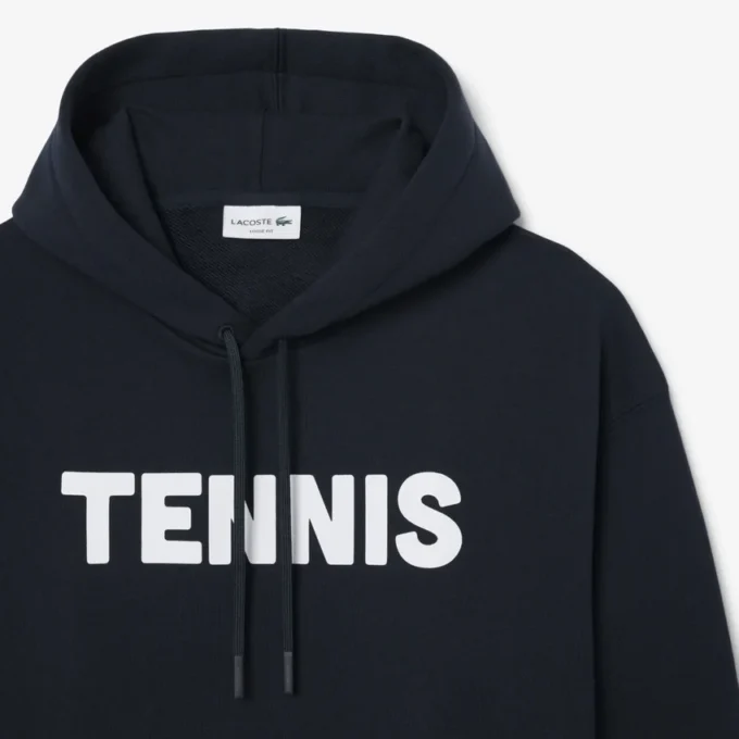 Felpa con cappuccio con stampa Tennis Felpa con cappuccio con stampa Tennis