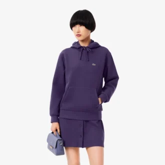 Felpa con cappuccio da donna in piqué