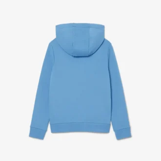 Felpa con cappuccio e zip a blocchi di colore
