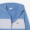 Felpa con cappuccio e zip a blocchi di colore Felpa con cappuccio e zip a blocchi di colore