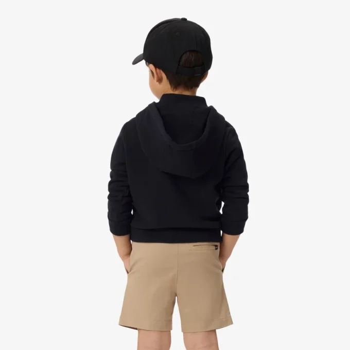 Felpa con cappuccio e zip a blocchi di colore Felpa con cappuccio e zip a blocchi di colore