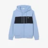 Felpa con cappuccio e zip a blocchi di colore Felpa con cappuccio e zip a blocchi di colore