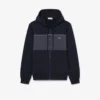 Felpa con cappuccio e zip a blocchi di colore Felpa con cappuccio e zip a blocchi di colore