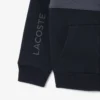 Felpa con cappuccio e zip a blocchi di colore Felpa con cappuccio e zip a blocchi di colore